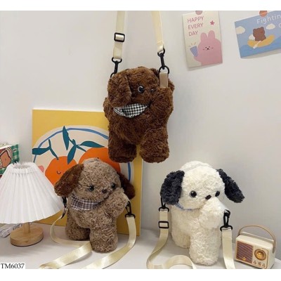 TM6037 TÚI ĐEO CHÉO CÚN BÔNG CUTE