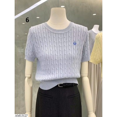 AM13127 ÁO LEN CỘC TAY THÊU Ổ KHÓA NỮ
