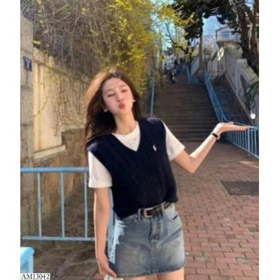 AM13042 ÁO GILE LEN NGỰA THÊU