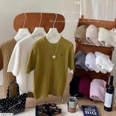AM13114 ÁO LEN THÊU NGỰA CHO NỮ