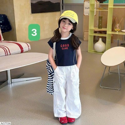 AG7116 ÁO CROPTOP GOOD VIỀN CỔ AMBBKIDS