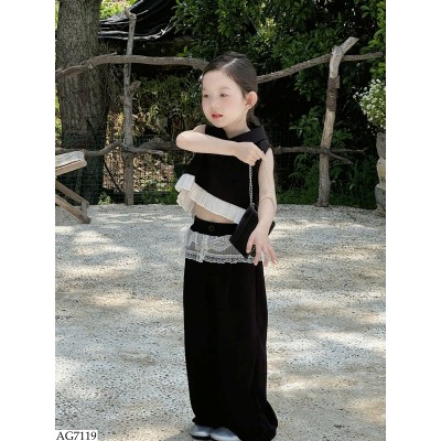 AG7119 ÁO CỔ BẺ SÁT NÁCH DÁNG CROPTOP BG