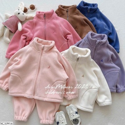 SG10914 BỘ NỈ NHUNG CHO BÉ GÁI