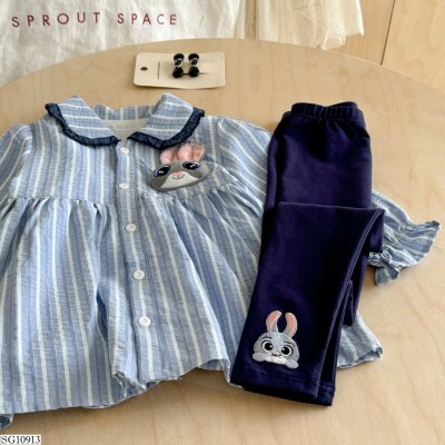 SG10913 SET ÁO BABYDOLL MIX QUẦN LEGGING NINGLI
