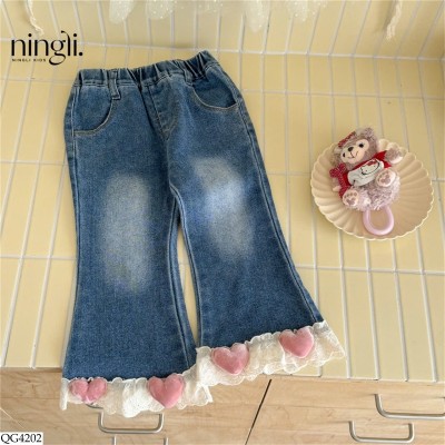 QG4202 QUẦN JEAN ỐNG LOE NINGLI BG