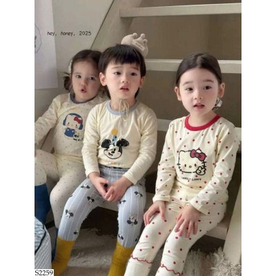 S2259 BST BỘ NGỦ DÀI TAY HEY HONEY CHO BÉ