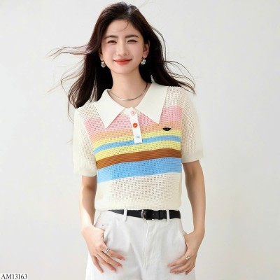 AM13163 ÁO DỆT KIM SẮC MÀU