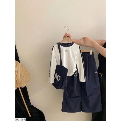SG10931 SET ÁO THUN CHIẾT EO MIX QUẦN SUÔNG