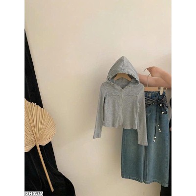 SG10936 SET ÁO KHOÁC MIX QUẦN JEAN SUÔNG