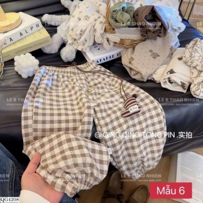 QG4208 QUẦN BO GẤU HỌA TIẾT CHO BÉ