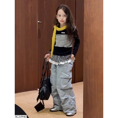 SG10940 SET ÁO DÀI TAY MIX QUẦN TÚI HỘP BG
