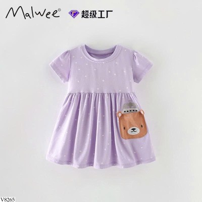 V8265 VÁY MALWEE TÚI GẤU BG
