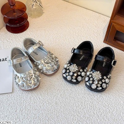 GG7851 GIÀY BÚP BÊ ĐÍNH ĐÁ BG