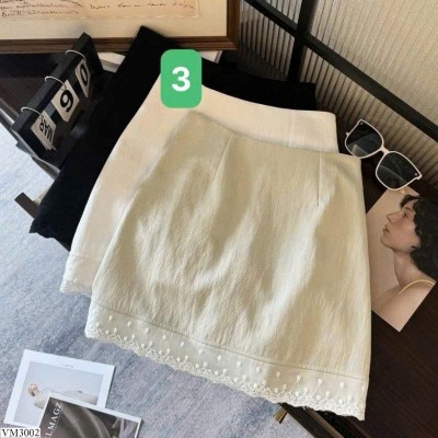 VM3002  CHÂN VÁY CHỮ A VIỀN REN