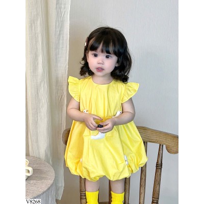 V8268 VÁY SÁT NÁCH VỊT VÀNG CHO BÉ GÁI