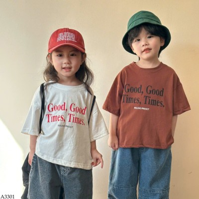 A3301 ÁO PHỐI CHỮ CHO BÉ 