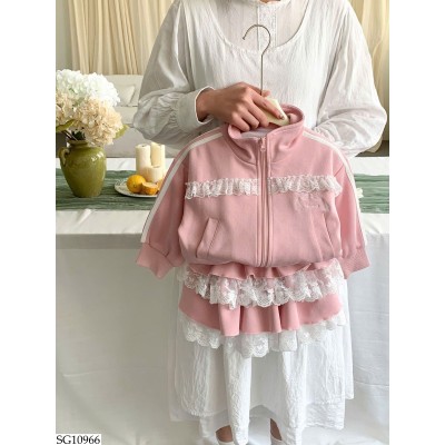 SG10966 SET NỈ PHỐI REN CHO BÉ GÁI