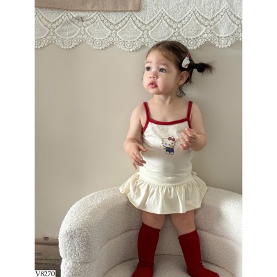 V8270 VÁY 2 DÂY HELLO KITTY CHO BÉ