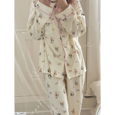 SG10951 BỘ PIJAMA HỌA TIẾT BG