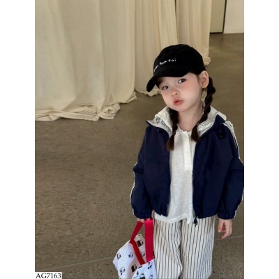 AG7163 ÁO MŨ REN MIX ÁO KHOÁC 2 MẶT BG