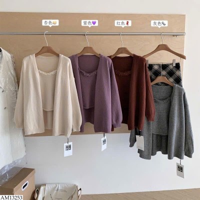 AM13253 ÁO CARDIGAN LEN KÈM ÁO TRONG