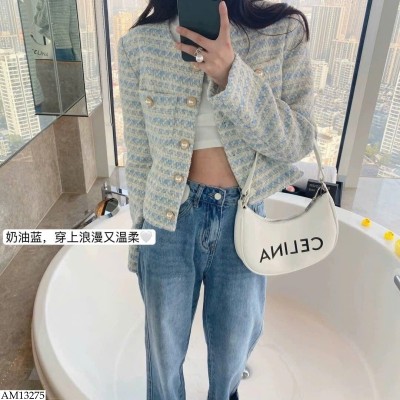 AM13275 ÁO KHOÁC DẠ TWEED CHO NỮ