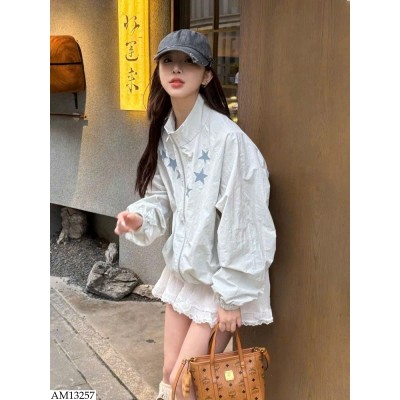 AM13257 ÁO KHOÁC GIÓ NGÔI SAO CHO NỮ