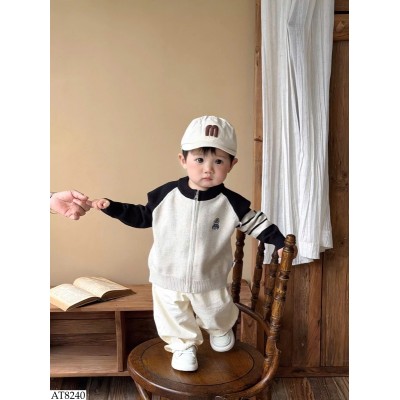 AT8240 ÁO LEN CARDIGAN KHÓA KÉO BT