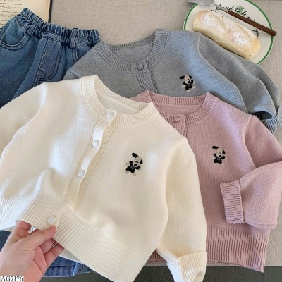 AG7176 ÁO LEN CARDIGAN BG
