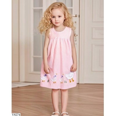 V8274 VÁY SÁT NÁCH KẺ HÃNG LITTLE MAVEN