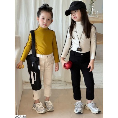 AG7188 ÁO DÀI TAY CỔ LỌ BG