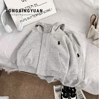 ST6194 BỘ NỈ THÊU NGỰA CHO BÉ