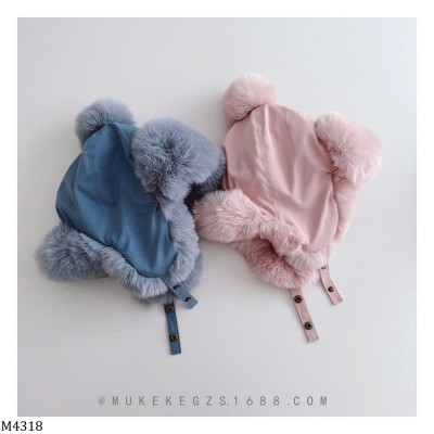 M4318  MŨ QUẢ LÔNG CHO BÉ