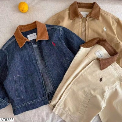 AT8253 ÁO KHOÁC DENIM CỔ POLO