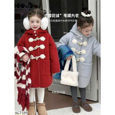 AG7189 ÁO KHOÁC DẠ DÁNG DÀI AMBBKIDS