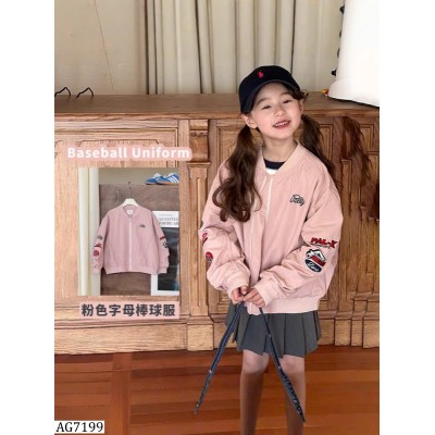 AG7199 ÁO KHOÁC BOMBER HỌA TIẾT AMBBKIDS