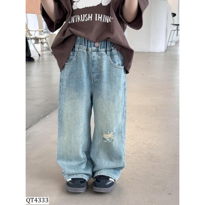 QT4333 QUẦN JEAN RÁCH CẠP CHUN AMBBKIDS