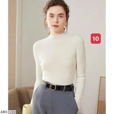 AM13300 ÁO LEN CỔ 3P NỮ