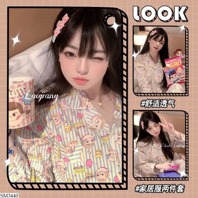 SM3440 BỘ PIAJAMA DÀI TAY CHO NỮ