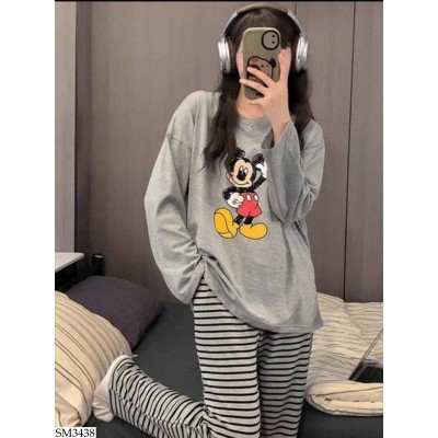 SM3438 SET BỘ MICKEY XÁM CHO NỮ