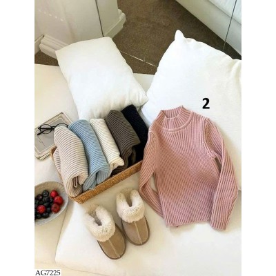 AG7225 ÁO LEN CỔ TRÒN AMBB BG