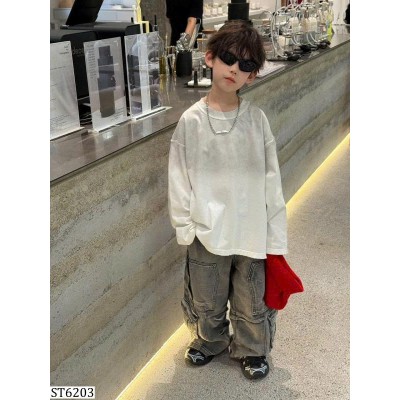 ST6203 SET ÁO LOANG DÀI TAY MIX QUẦN JEAN TÚI HỘP TAIRU