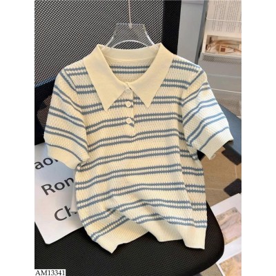 AM13341 ÁO POLO KẺ CHO NỮ