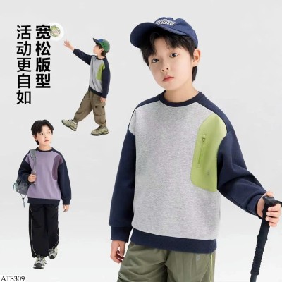 AT8309 ÁO NỈ PHỐI MÀU BÉ TRAI