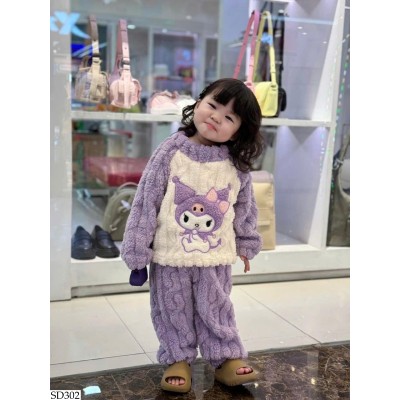 SD302 BỘ LÔNG HOẠT HÌNH CHO MẸ VÀ BÉ