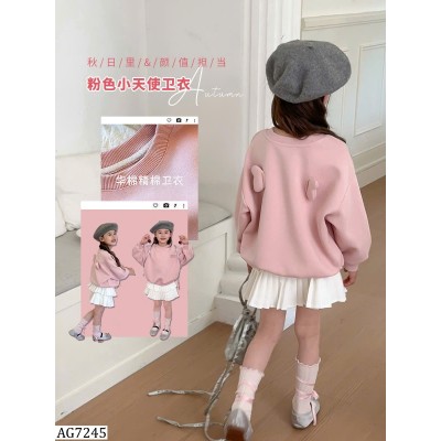 AG7245 ÁO NỈ HỒNG AMBBKIDS