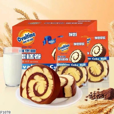 F1078 BÁNH BÔNG LAN CUỘN OVALTINE CAKE ROLL
