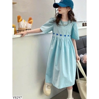 V8297  VÁY XANH BABY CHO BÉ GÁI