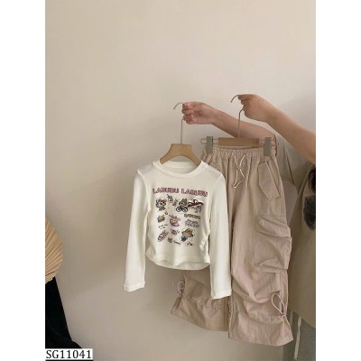 SG11041 SET ÁO THUN LABUBU MIX QUẦN SUÔNG