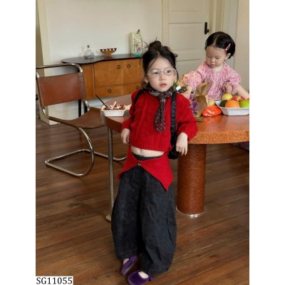 SG11055 SET ÁO LEN KÈM KHĂN MIX QUẦN THỤNG